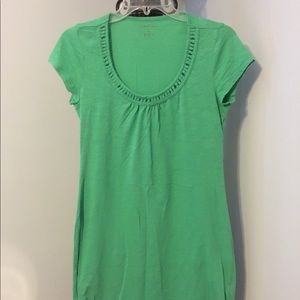 Green cotton dress